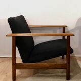 Hugues Steiner 1960 rosewood armchairs