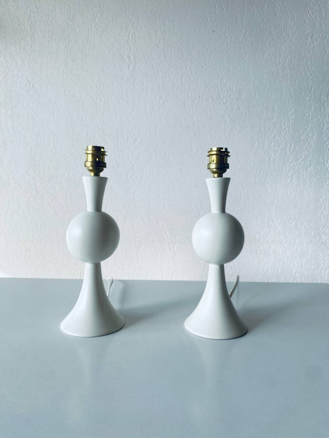 Paire de lampes de chevet vintage