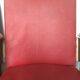 Pair of red skai leather cinema chairs