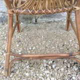 2 armchairs in old rattan