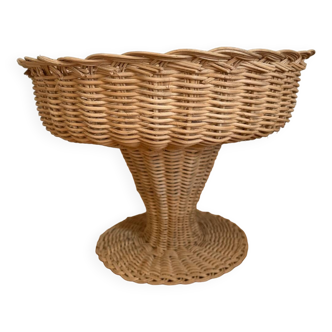Vintage wicker fruit bowl