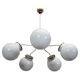 1970s glass chandelier, Czechoslovakia