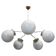 1970s glass chandelier, Czechoslovakia