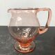 Former pitcher carafe glass bullé rose vintage kitchen