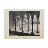 Photographie héliogravure du Mont Saint Michel 19ème (Paul Dujardin)