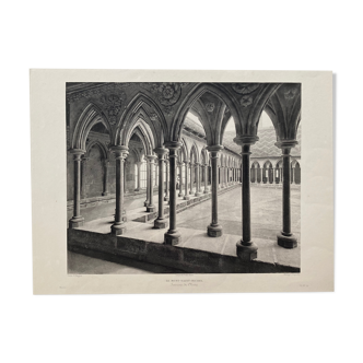 Heliogravure photograph of Mont Saint Michel 19th (Paul Dujardin)