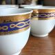 12 tasses à café en porcelaine style Empire