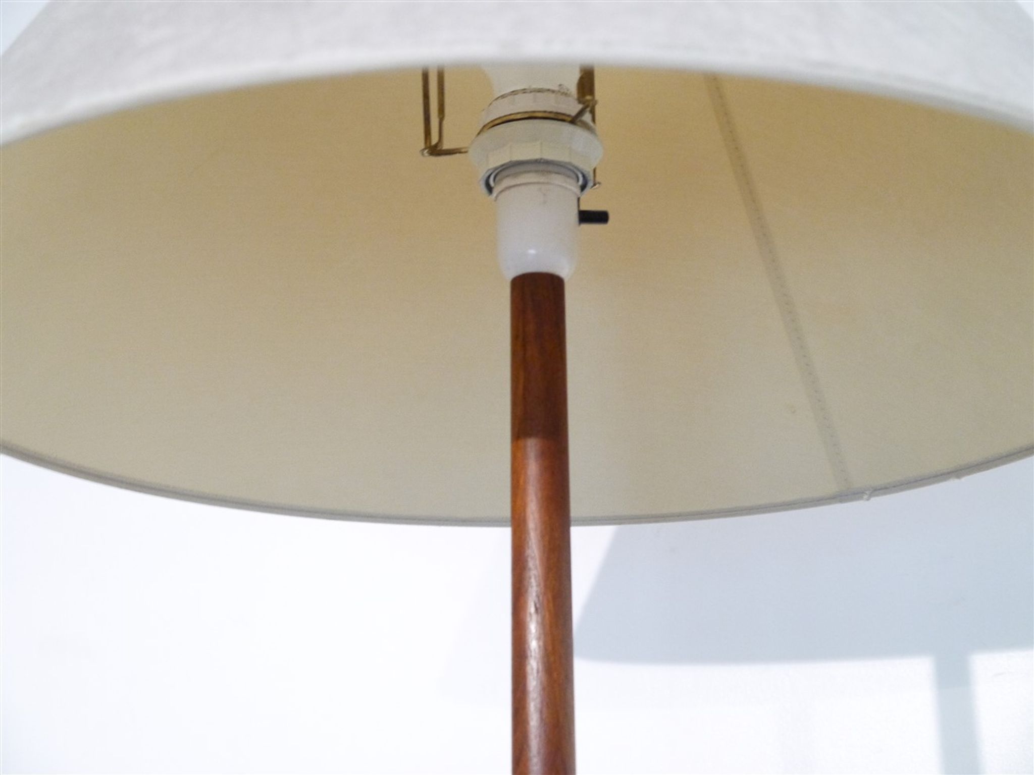 Lampadaire vintage scandinave en teck 1960