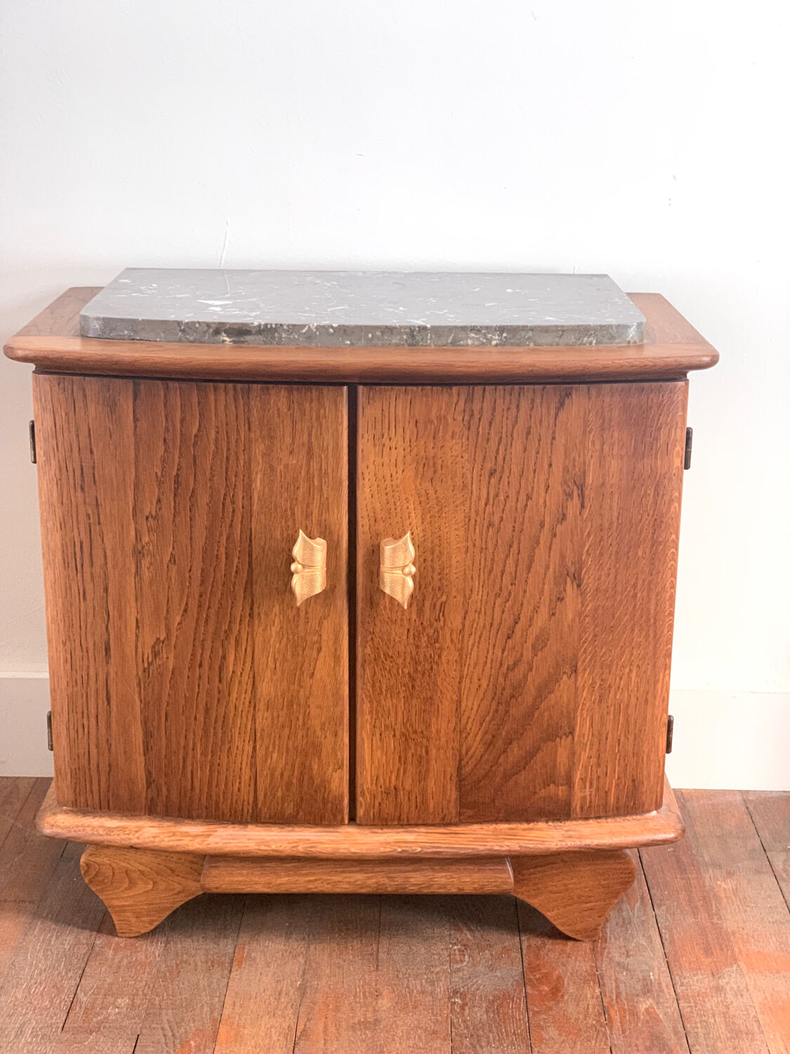 Low cabinet 2 doors with marble