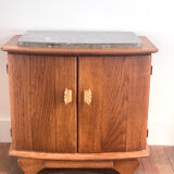 Low cabinet 2 doors with marble