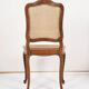 Series of 5 cane chairs, backs and seats, Louis XV style