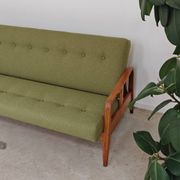 Green Banquette Daybed from Czechoslovakia 1960