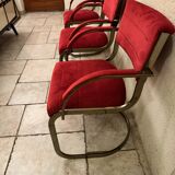 Milo Baughman (1923-2003), in the style of. Set of 6 chairs