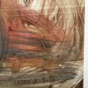Lithographie 1/10 signée Bernard Ledein, 1986