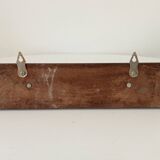 Vintage wooden wall coat rack
