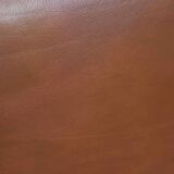 Leather armchair, 1970s, manufacturer Sitag, cognac brown leather.