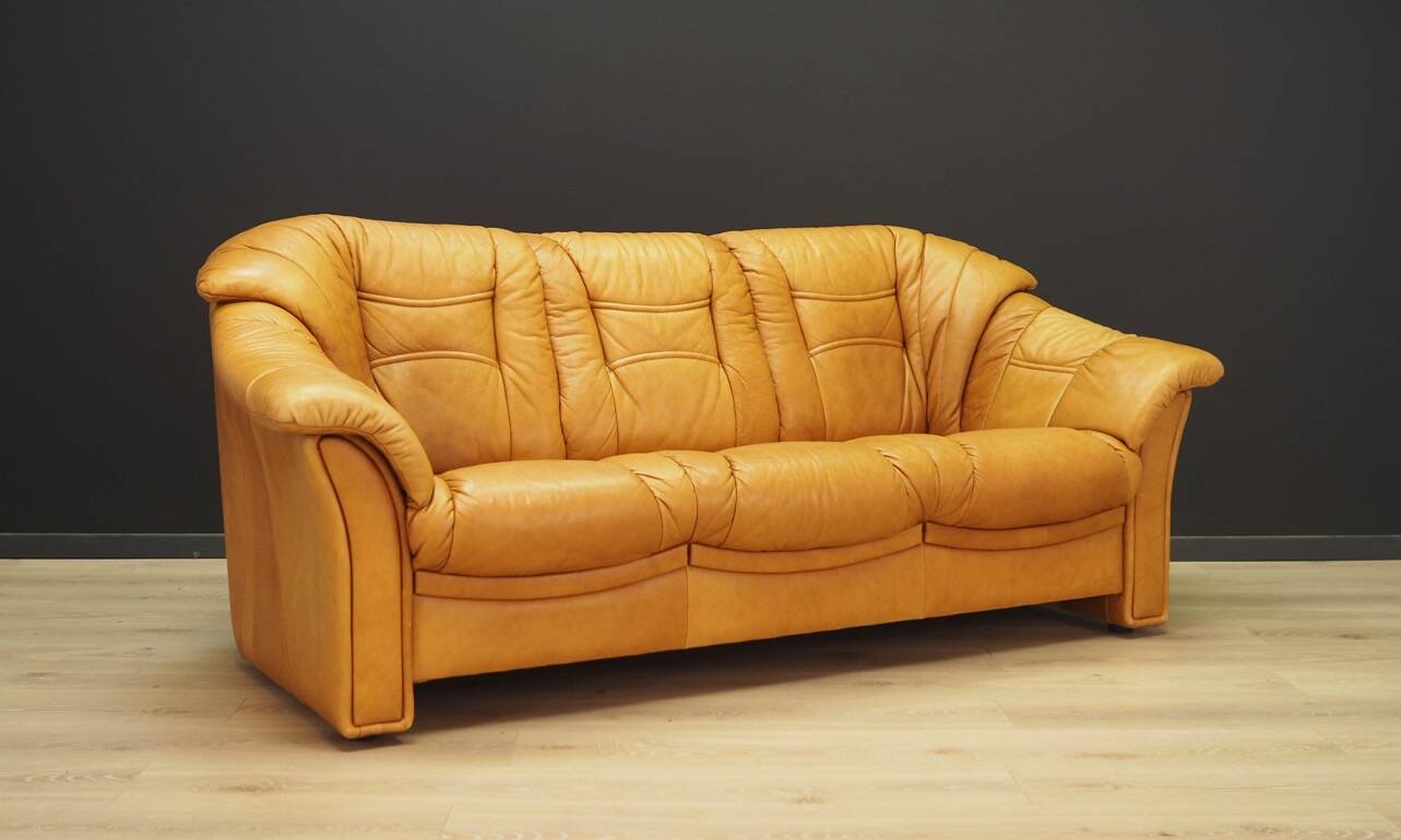 Cognac living room set, Danish design, 1970s, manufacturer: Skalma Møbelfabrik