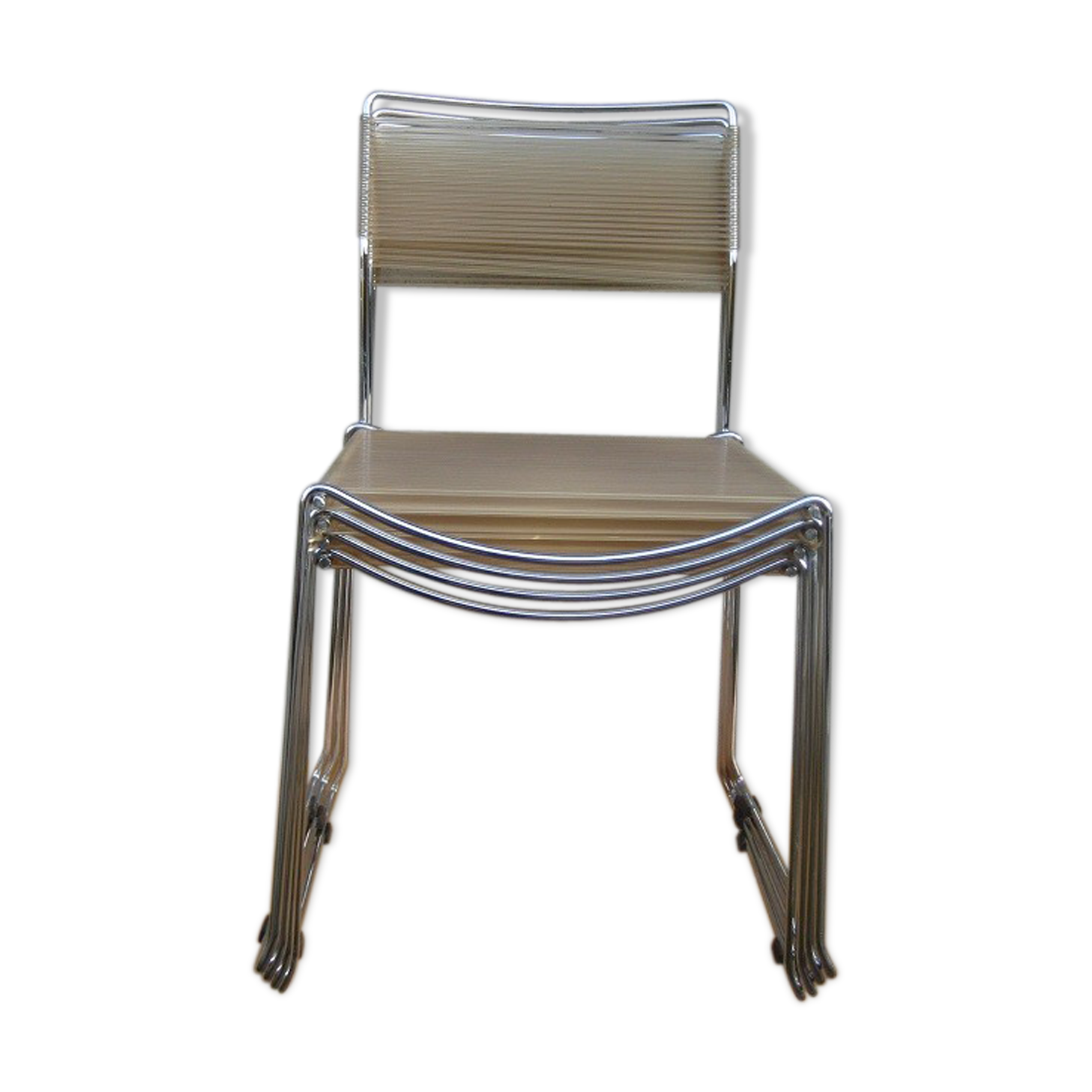 Lot of 4 metal chairs