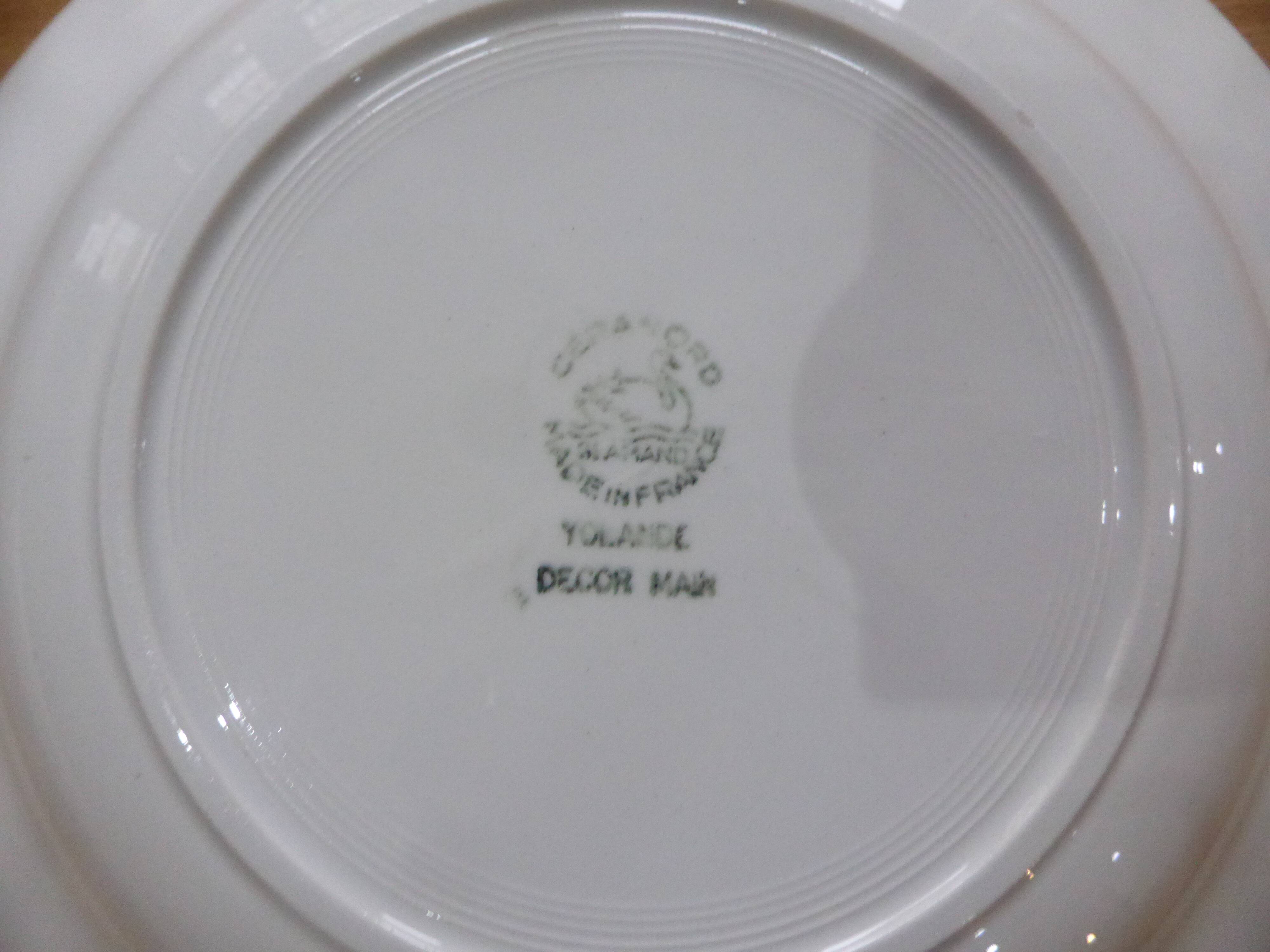 3 soup plates, St Amand, France, 191134
