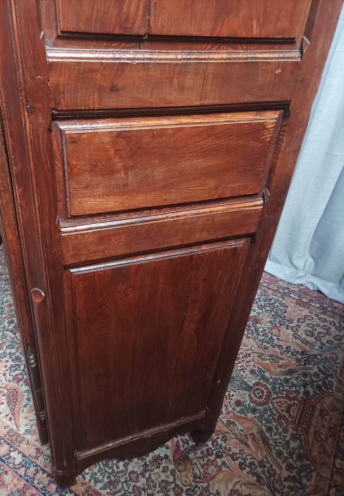 19th-century oak Renaissance wardrobe
