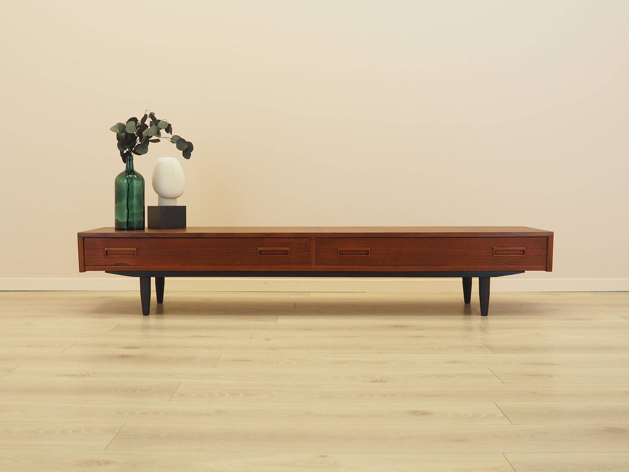 Teak lowboard, Danish design, 1960s, made in Denmark