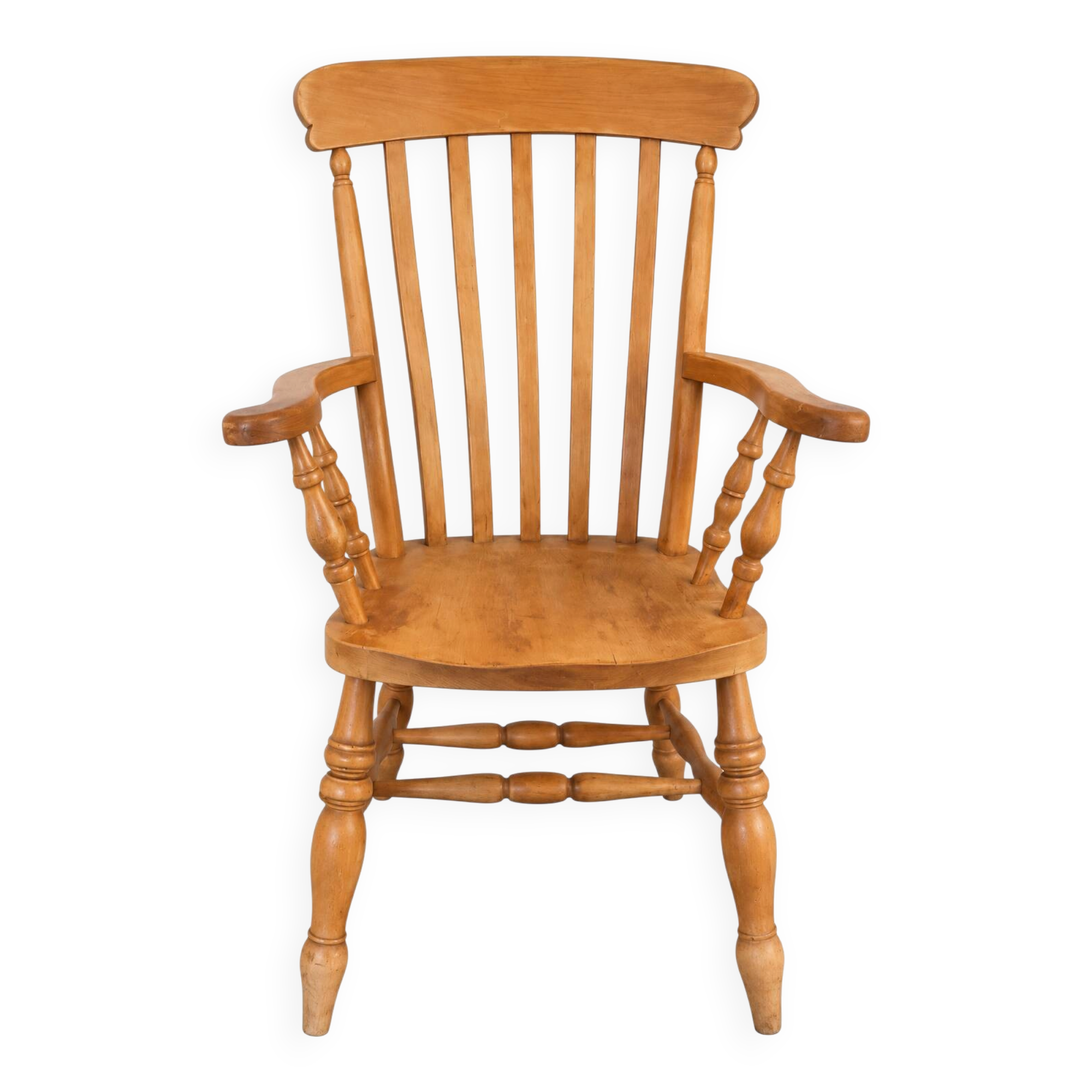 Handmade Old English Pine Windsor Armchair