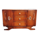 Enfilade basse art déco chêne et marbre 1940