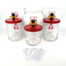 Ettore Sottsass - Alessi Twergi - Storage pots - ''Totem''