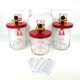 Ettore Sottsass - Alessi Twergi - Storage pots - ''Totem''