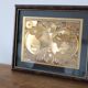 Vintage world map frame