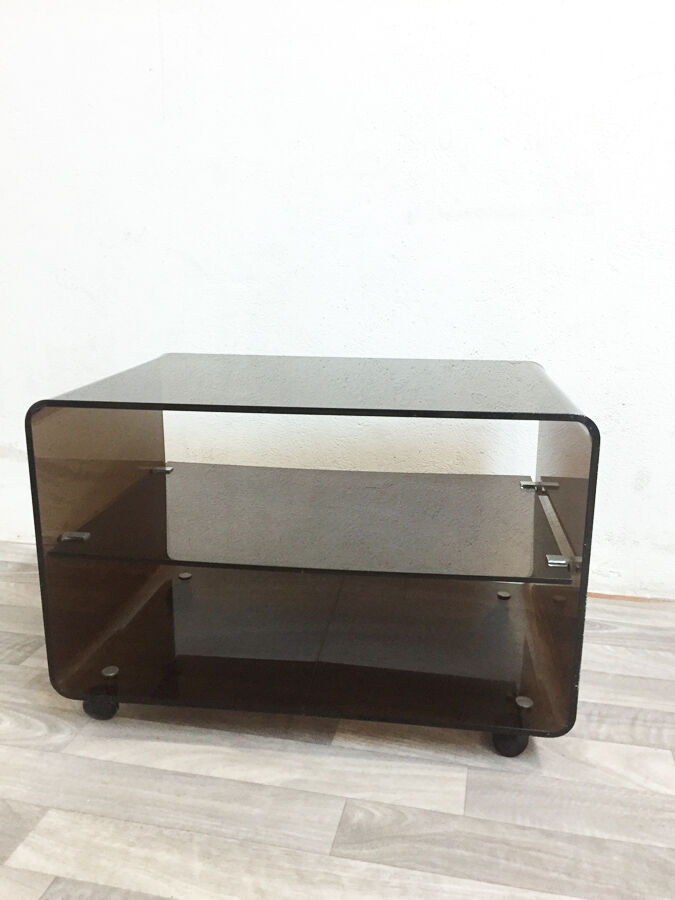 Coffee table by Michel Dumas plexiglas, 1970