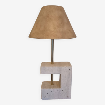 vintage reconstituted stone lamp