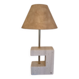 vintage reconstituted stone lamp
