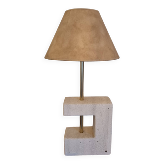 vintage reconstituted stone lamp