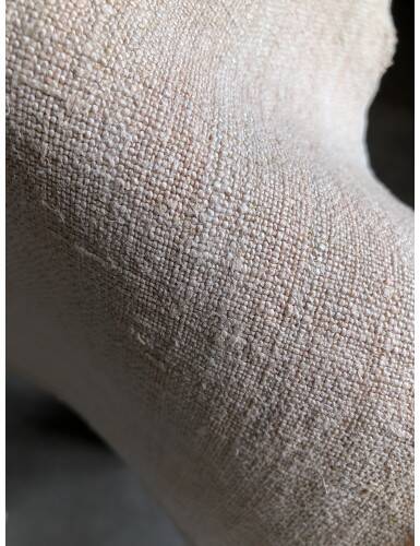 Antique Harvest Tablecloth in Pure Hemp Dyed Tea Rose