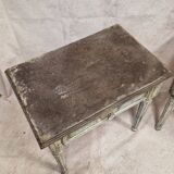 Pair of bedside tables with florentine patina