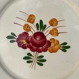 7 Old dessert Asiettes in faIence, Longchamp Agen service