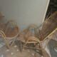 Pair of vintage rattan/wicker armchairs from the 70s