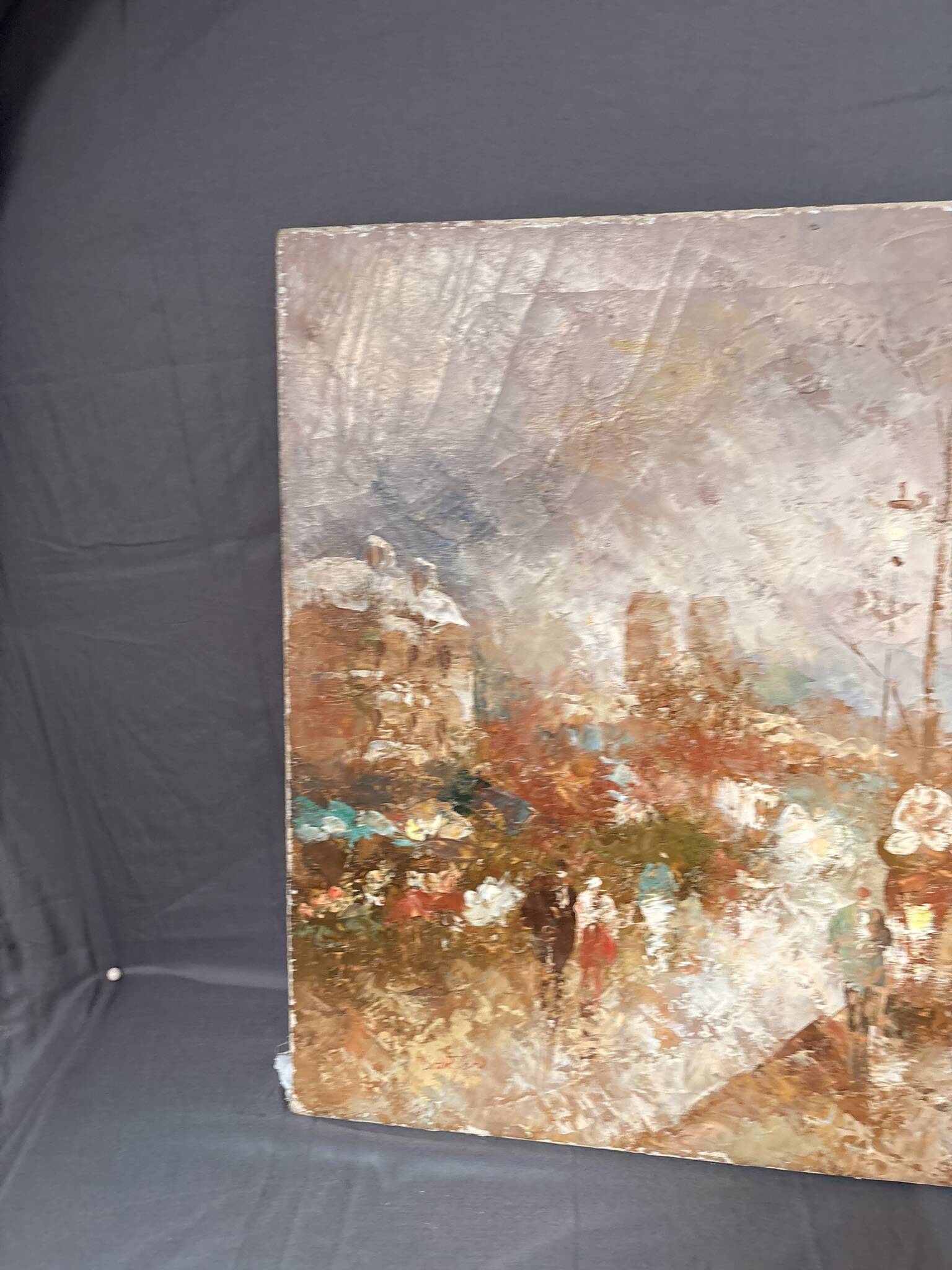 Oil Painting Canvas Street Paris Parisian Impressionism Edward Ba