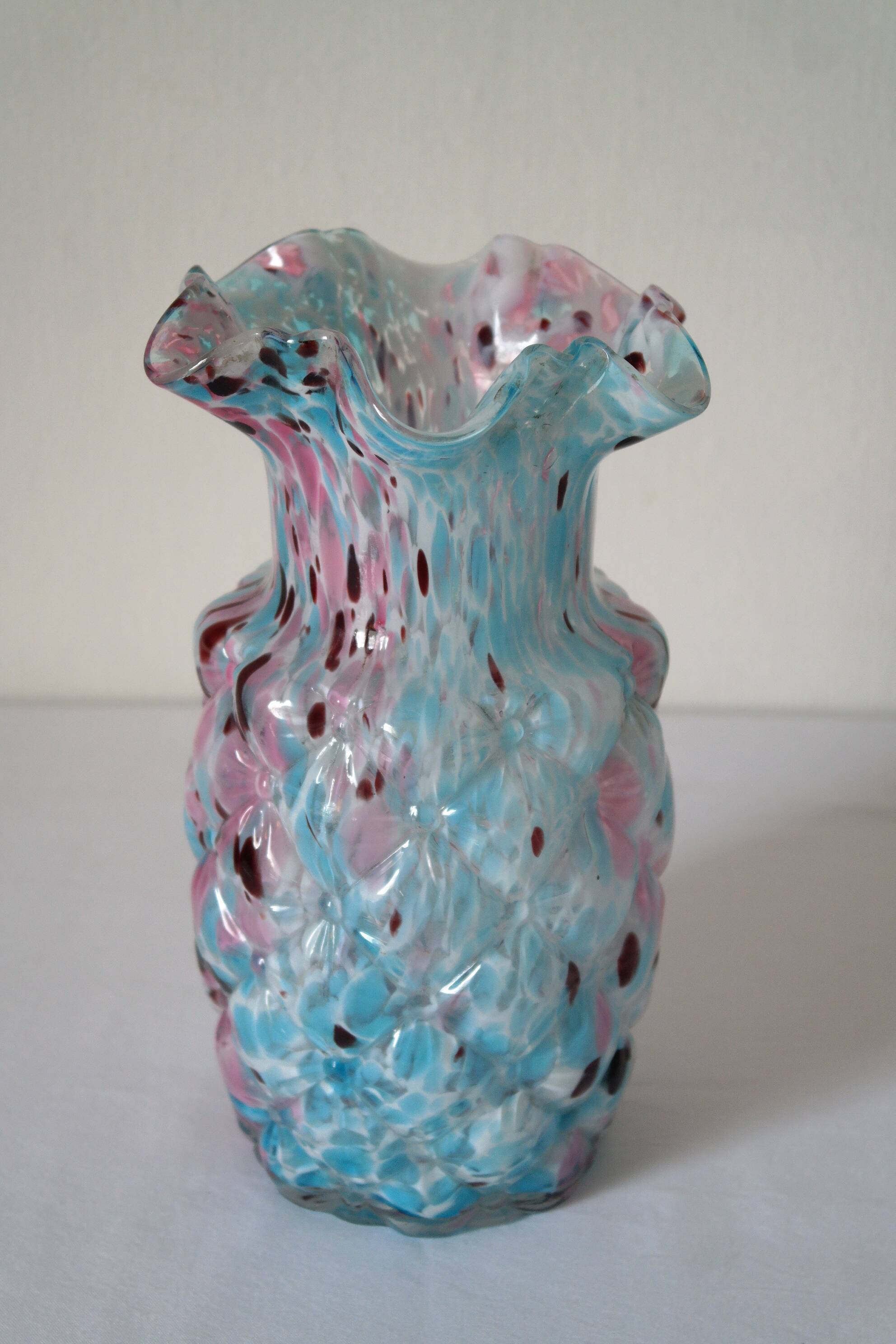 Blue Clichy glasswork vase