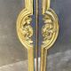 19th century fireplace fire guard by Bouhon Frères in bronze, French spark guard 1880