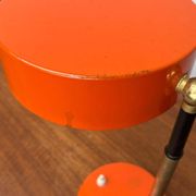 Mid-century minimalist orange table lamp, Italy, 1960s.