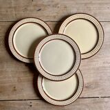 Set of 4 vintage dessert plates from the Longchamp factory