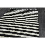 1970s Turkish Hand-Knotted Wool Cotton Beige Kilim Area Rug 80x146