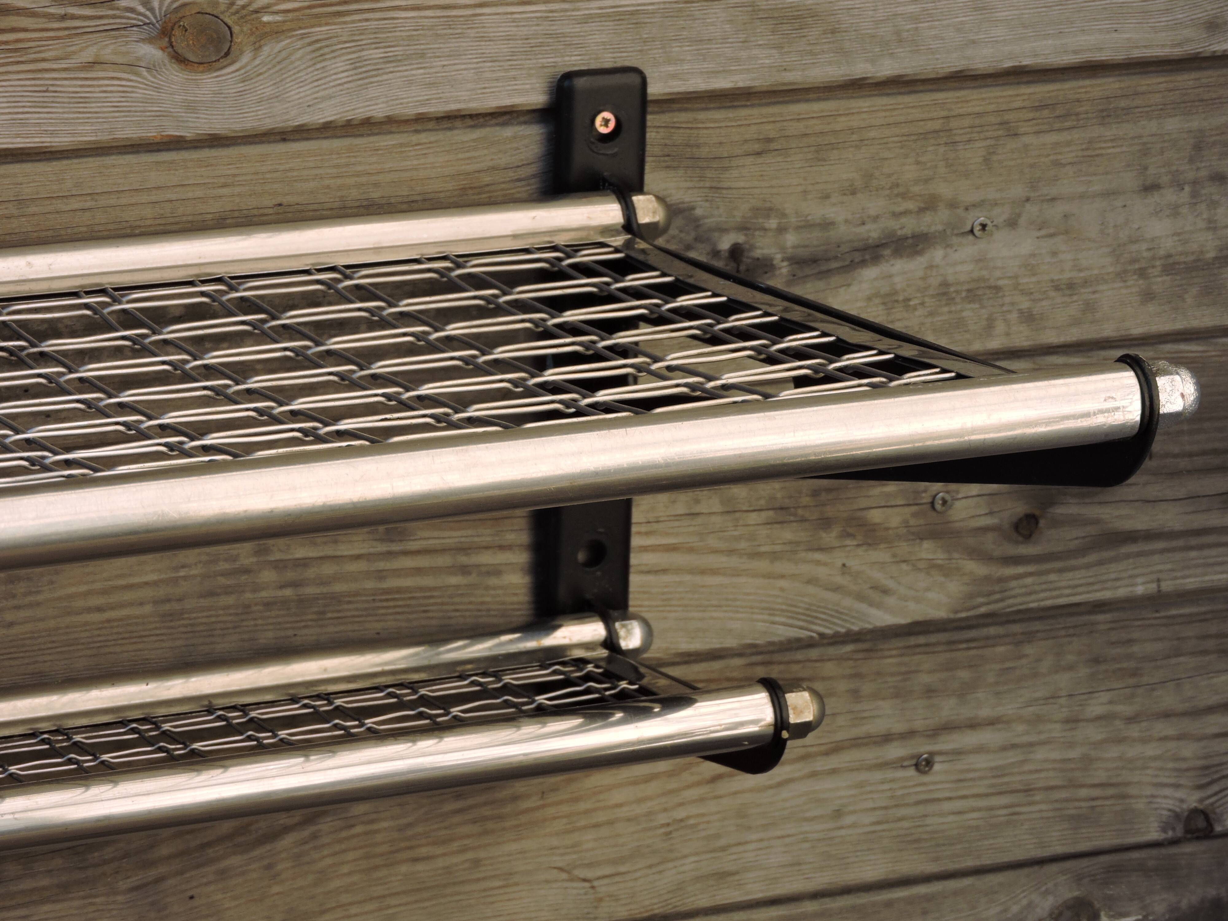 Shelve carries vintage sncf train luggage