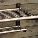 Shelve carries vintage sncf train luggage