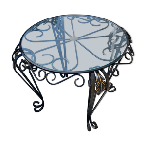 table ronde fer forgé