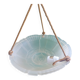 Suspension vasque en verre pressé décor floral Art Déco Artistar France