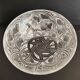 Coupe Lalique pinsons et feuillages signée