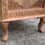 Carved solid Padouk chest of drawers 1950